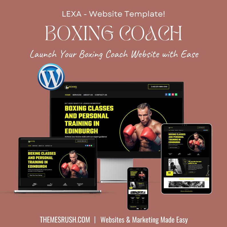 LEXA - Boxing Coach Website Template