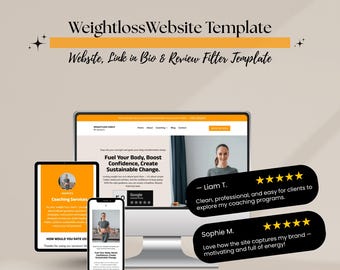 Websitesjabloon voor gewichtsverliescoach – Divi WordPress-thema voor gezondheids-, fitness- en voedingscoaches
