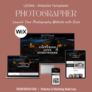 LEONA - Photography Website Template – Ready to Launch in 24 Hours – Professionally Designed & Developed on WIX