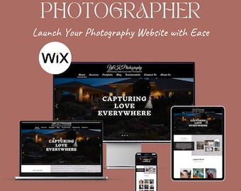 Photography Website Template – Wix Design for Photographers, Studios & Portfolios