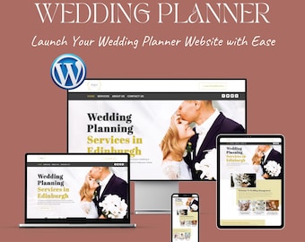 Wedding Planner Website Template – Divi WordPress Theme for Event Planners & Coordinators