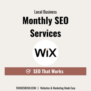 Monthly WIX Website SEO & Google Business Profile Management