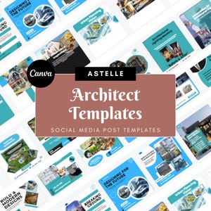 Architect Social Media Templates - Ready-to-Post Canva Designs for Instagram & Facebook