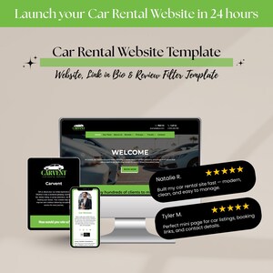 Sjabloon autoverhuurwebsite – Divi WordPress-thema voor autoverhuur, taxi's en verhuur