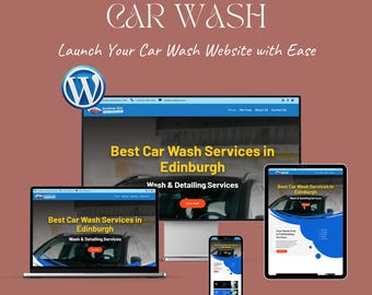 Car Wash Website Template – Divi WordPress Theme for Auto Detailing, Cleaning & Mobile Wash Services