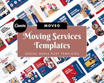 Moving Social Media Templates - Ready-to-Post Canva Designs for Instagram & Facebook