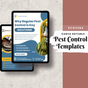 ECOVERA - Pest Control Social Media Templates - Ready-to-Post Canva Designs for Instagram & Facebook