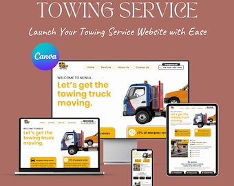 Towing Canva Website Template – Ready to Launch in Minutes with Easy Customization