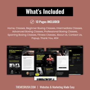 LEXA - Boxing Coach WordPress Website Template