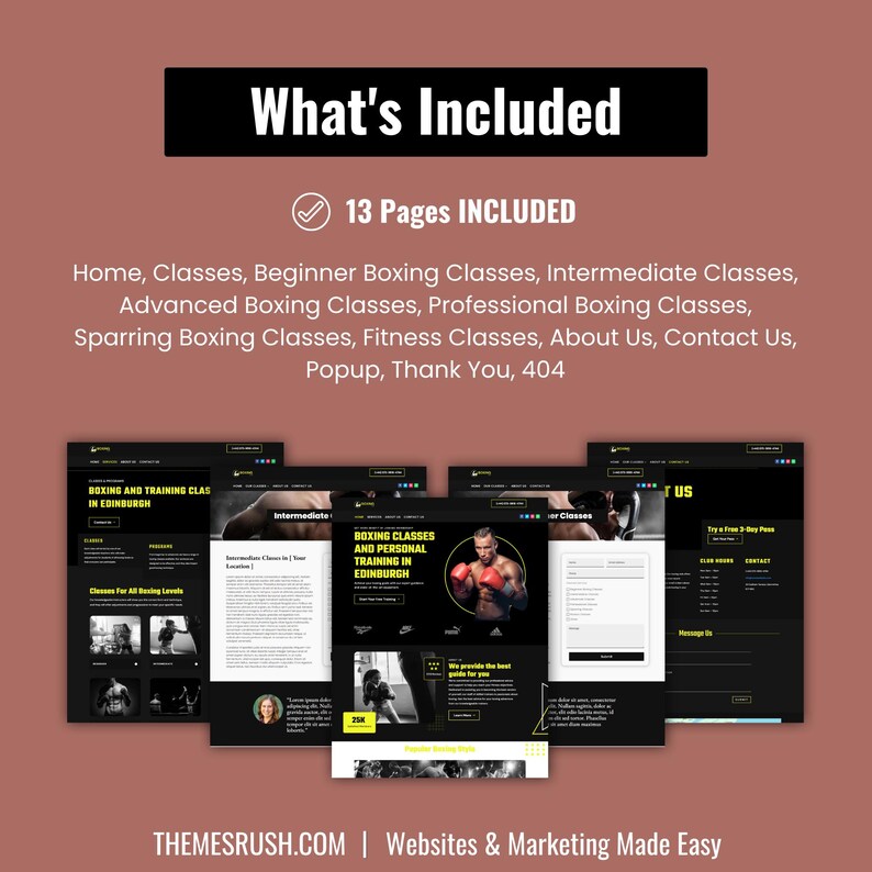 LEXA - Boxing Coach WordPress Website Template