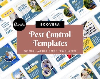 Pest Control Social Media Templates - Ready-to-Post Canva Designs for Instagram & Facebook