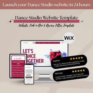 Dance Studio Website Template – Wix Design for Dance Schools, Instructors & Fitness Classes