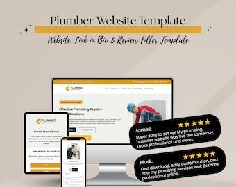 Plumber Website Template – Divi WordPress Theme for Plumbing, Repairs & Home Services
