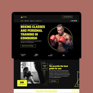 Boxing Coach Website Design