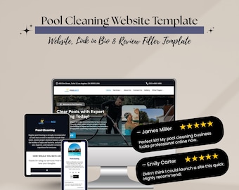 Pool Cleaning Website Template – WordPress Divi Theme for Maintenance & Repair Companies