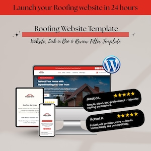 Roofer Website Template – Divi WordPress Theme for Roofing Companies & Contractors