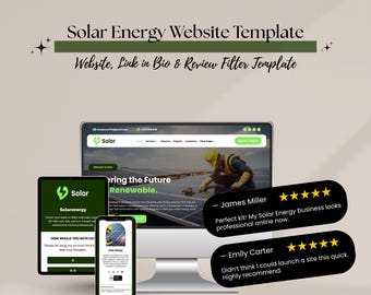 Solar Website Template – Divi WordPress Theme for Solar Energy, Installation & Renewable Services