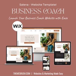 SALENA - Business Coach Website Template – Ready to Launch in 24 Hours – Professionally Designed & Developed on WIX