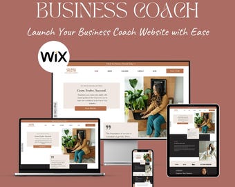 Business Coach Website Template – Wix Design for Coaches, Consultants & Mentors
