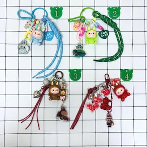 Labubu Keychain Labubu Bag Charm Handmade Charms Small Gifts