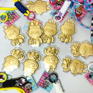 Labubu Golden Charm: Phone Strap Bag Keychain Accessory