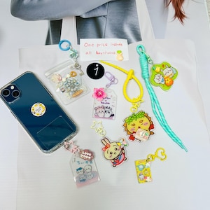 Chiikawa Keychain Set x7 or x5  | Chiikawa Charm Bundle Set Handmade Acrylic Charm Chiikawa Gift