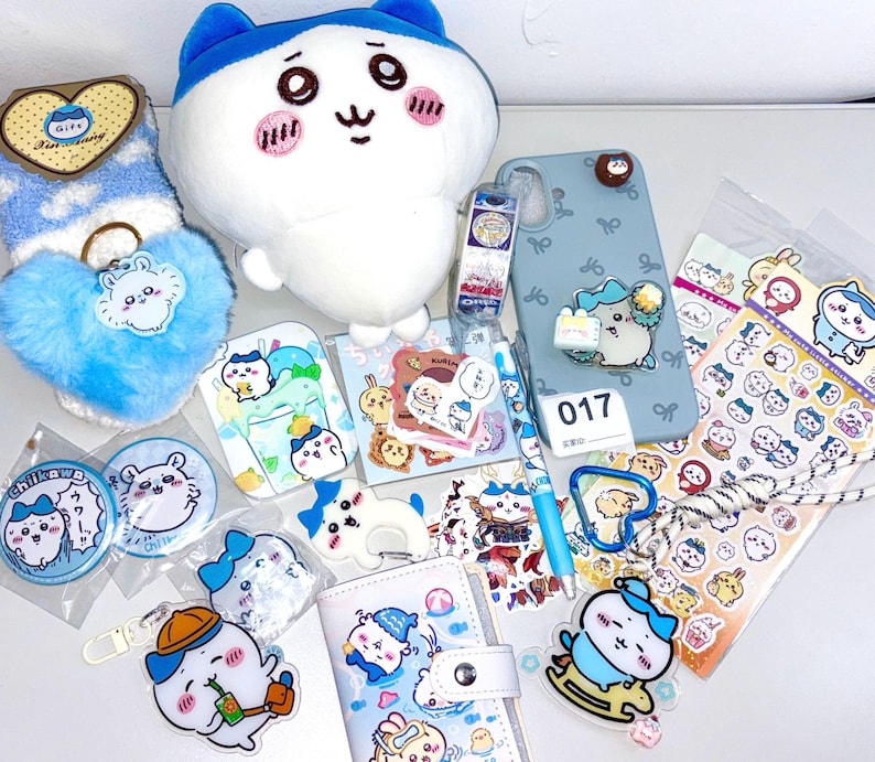 Chiikawa Kawaii Bundle - Plush, Stickers, Charms, Stationery - Anime Set Set 17