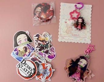 Anime Hunter Bundle - Acrylic Keychains, Stickers, Pins & Stationery - Japan Anime Fans Gift