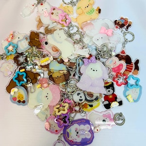 Resin Charm Keychain: Kawaii Handmade Acrylic Bag Accessory