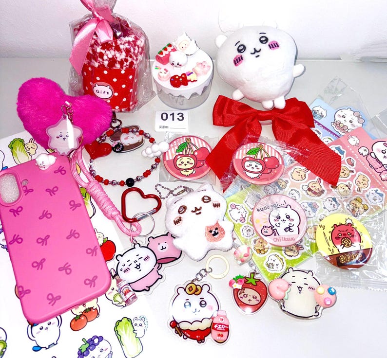 Chiikawa Kawaii Bundle - Plush, Stickers, Charms, Stationery - Anime Set Set 13