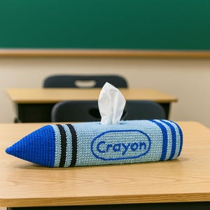Crochet Tissue Box Cover Digital Download Pattern - Amigurumi Tutorial PDF, Easy Beginner Crochet Tutorial, Back To School Gifts