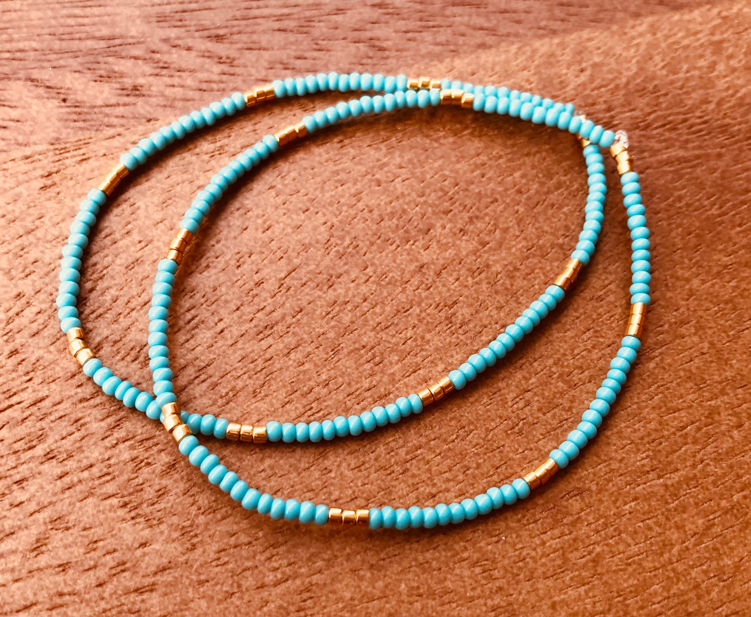 Simple Stretchy Seed Bead Bracelet Friendship Bracelet | Etsy