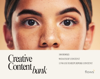 Social Media Content Planner: 100+ Hooks, 90-Day Calendar (PDF Downloadable Guidebook)