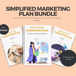 Simplified Marketing Plan Bundle - PDF | Digital Download