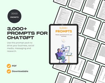 3000 Prompts for ChatGPT for freelancers and entrepreneurs PDF
