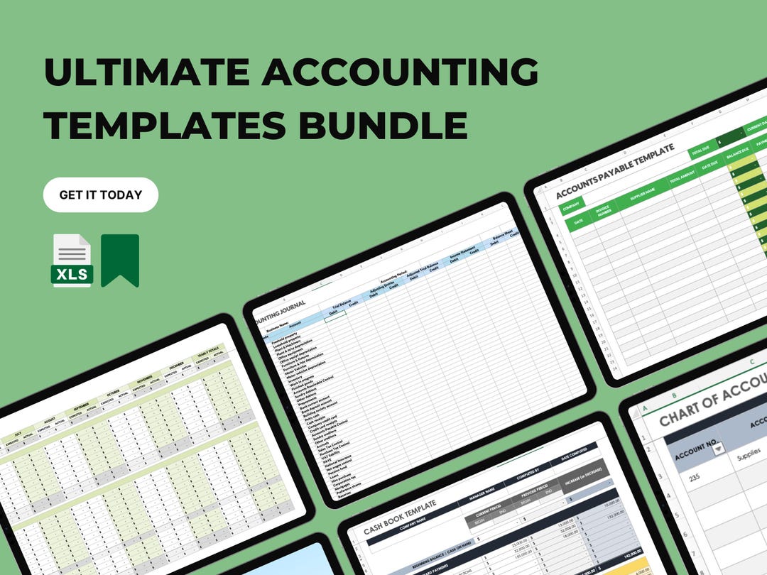 Ultimate Accounting Templates Bundle | 20+ Excel Templates for Small ...