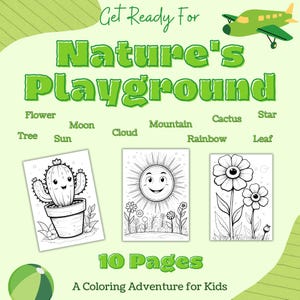 10 Nature-Themed Coloring Pages