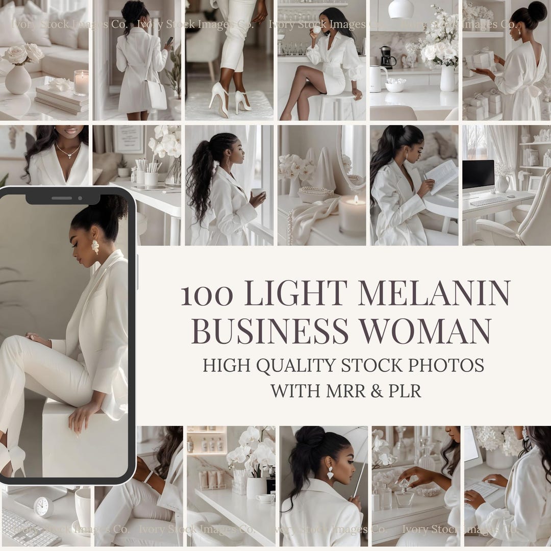 Melanin Stock Photos Bundle. 100 Neutral Melanin Images for Social ...