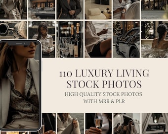 Luxury Lifestyle Stock Photos: 110 Faceless AI Images (MRR PLR)