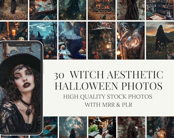 Foto stock di Halloween con le streghe / MRR PLR (download digitale)