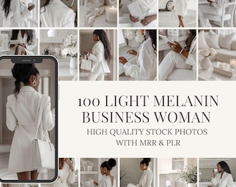 Fotos de melanina. 100 imagens neutras de estilo de vida com melanina para marketing em mídias sociais.