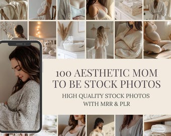 Neutral Maternity Stock Photos: 100 Faceless Motherhood Images (MRR & PLR)