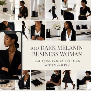 Aesthetic Melanin Stock Photos | MRR PLR | Melanin Girl Boss Faceless Photos | Aesthetic Digital Marketing Melanin Beige Instagram Reels.