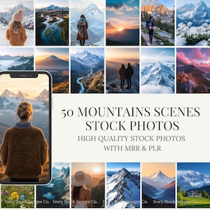 Mountains Stock Photos | MRR PLR | Travel Adventure Images | Faceless Digital Marketing | Instagram Reels, | Aesthetic Nature Photography.