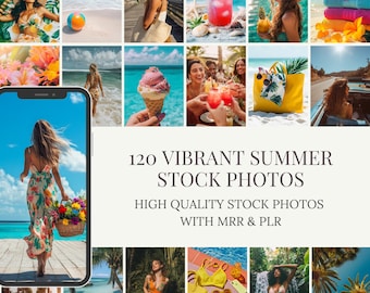 Summer Stock Photos | 120 Beach Lifestyle Images (PLR MRR)