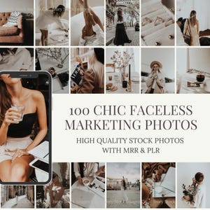Faceless Stock Photos | Minimalist Design Aesthetic for Digital Marketing | Master Resell Rights |  Instagram & Social Media Images | PLR.