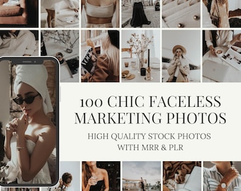 100 Faceless Stock Photos | Minimalist, MRR PLR
