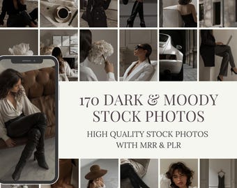 Dark Moody Stock Photos | Luxury Images, MRR PLR (Digital Download)