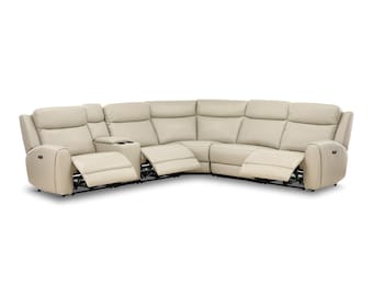 Power Reclining Sectional Cover, Custom Recliner Sofa Slipcover, Leather & Fabric Options