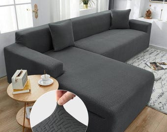Custom Sofa Cover, Sectional Slipcover, Washable Couch Protector, 50+ Fabrics, 300+ Color Options